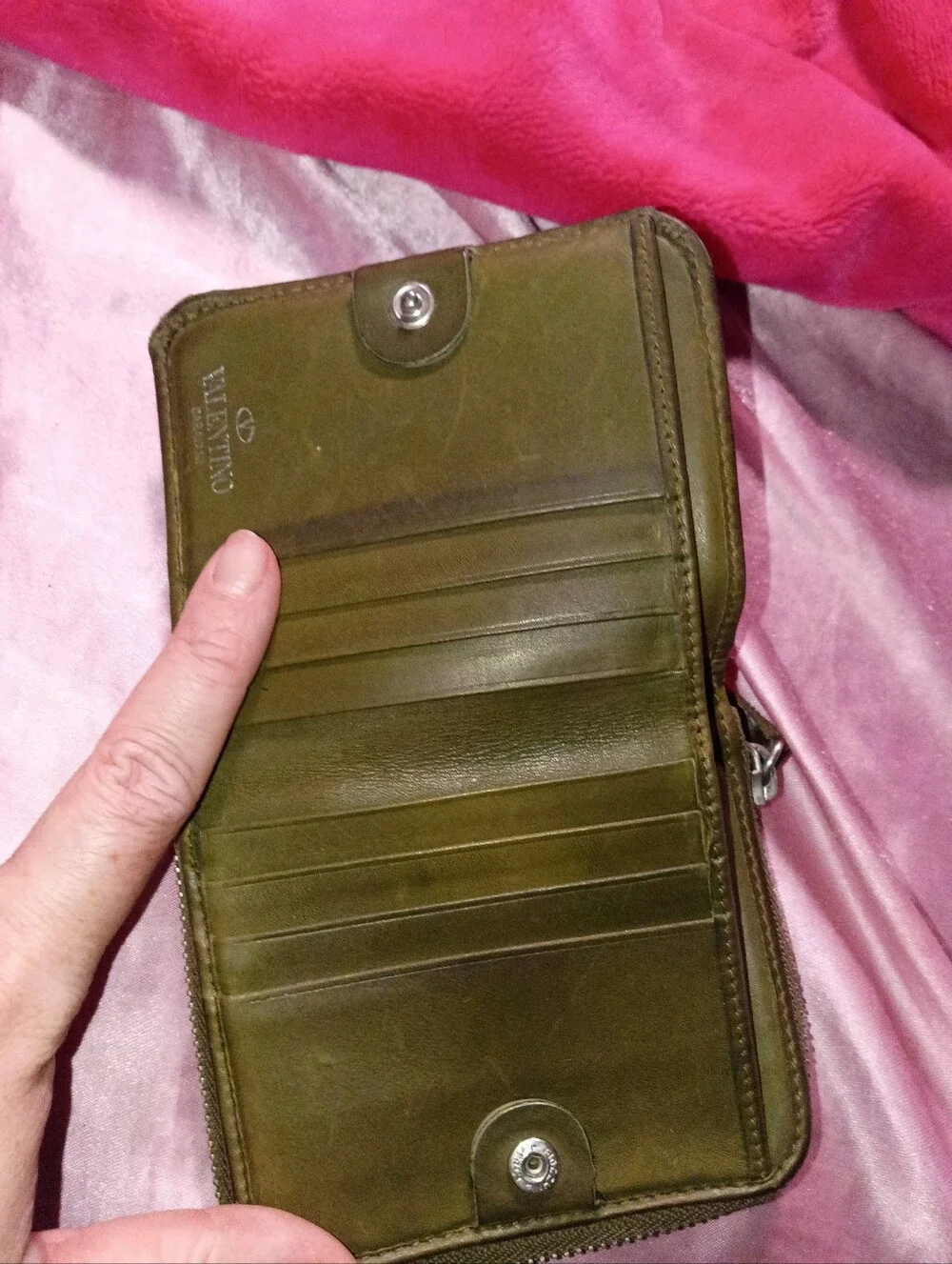 Valentino Garavani compact zip